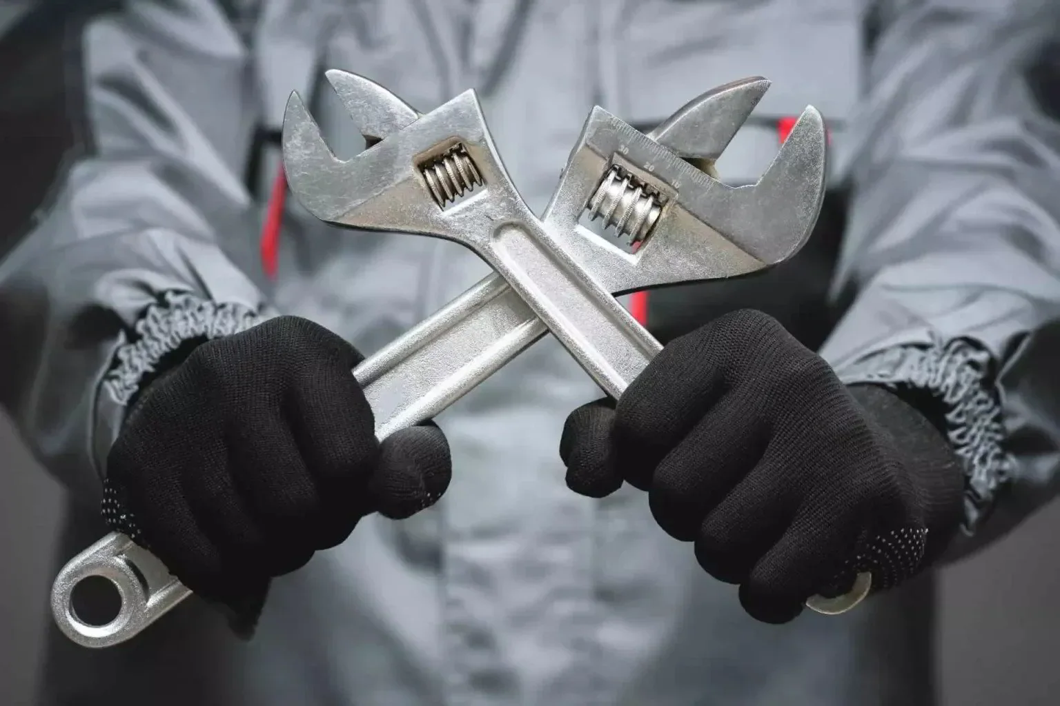 plumber with tools