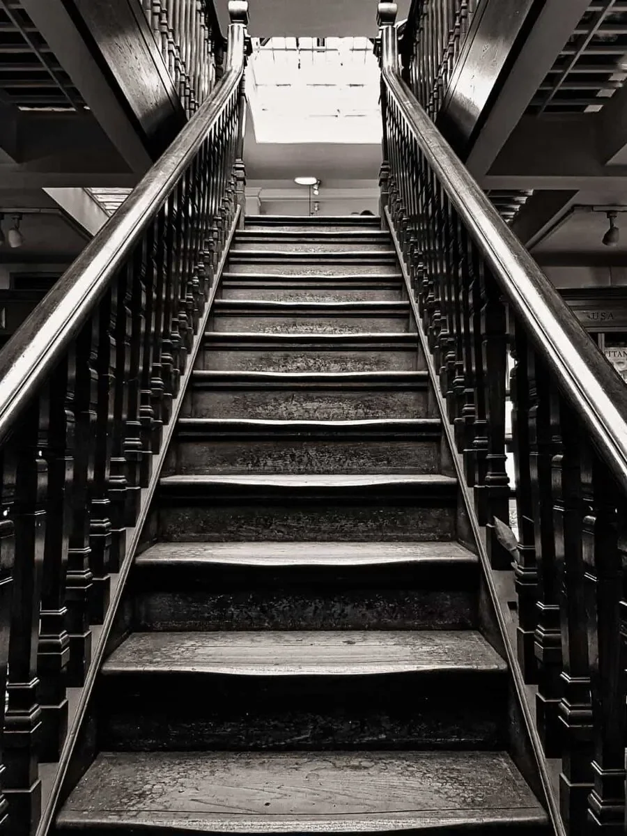 straight staircase