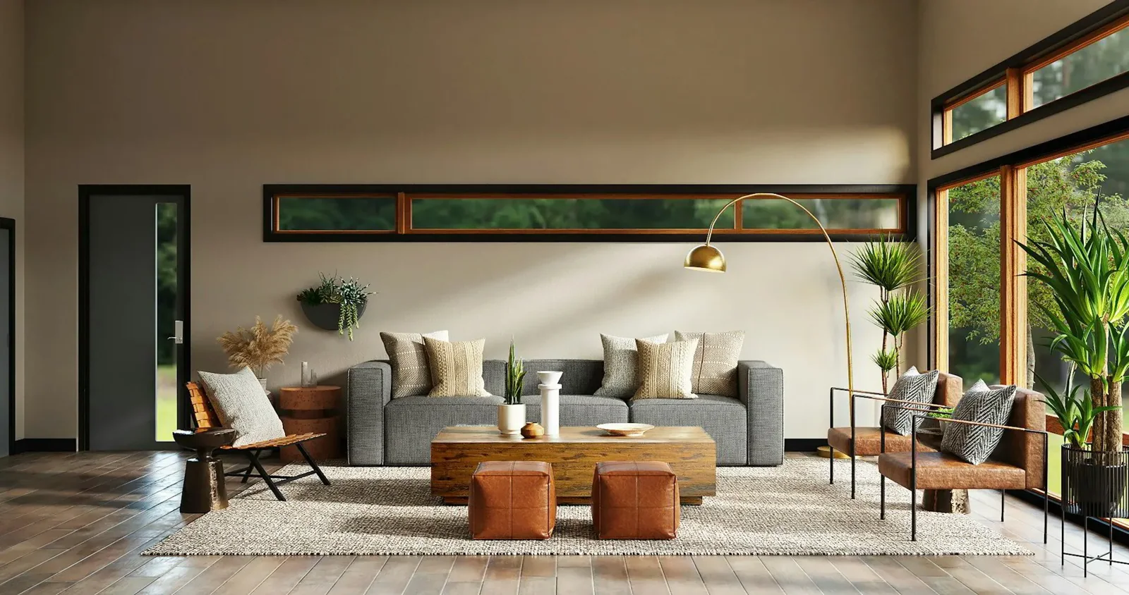 modern living room showing balance