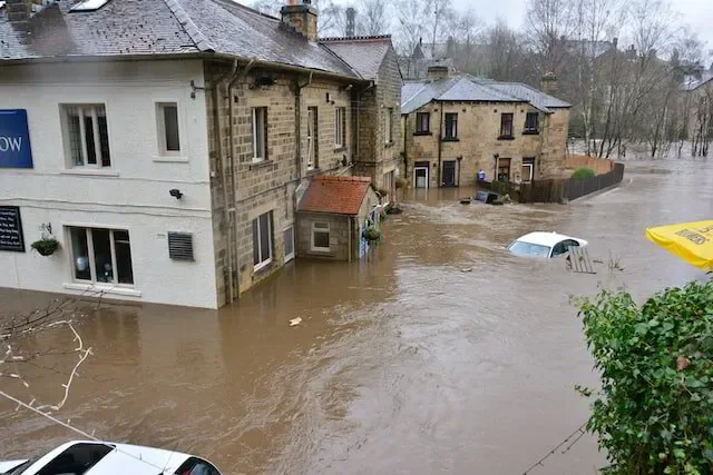 flooded home