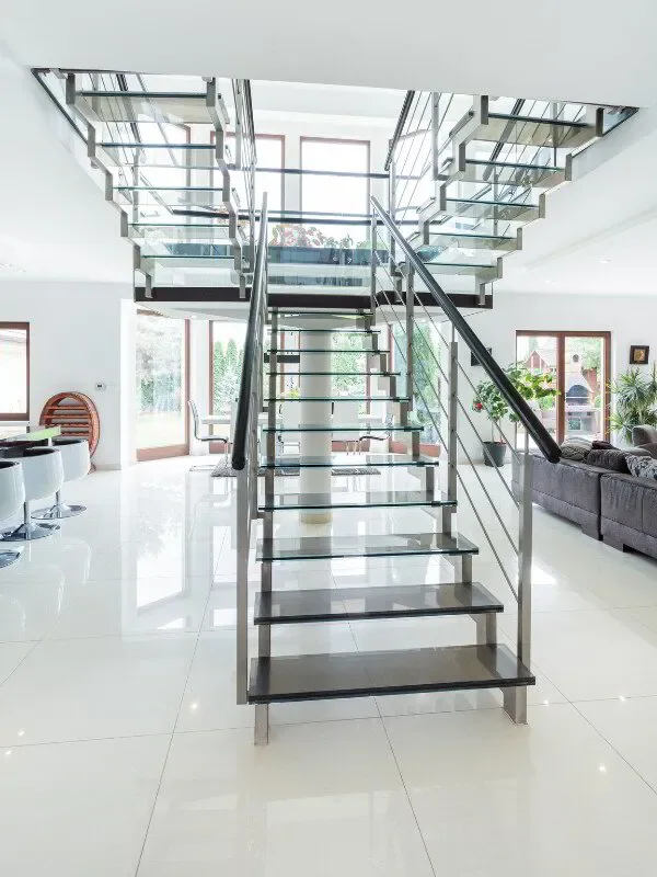 glass stairs