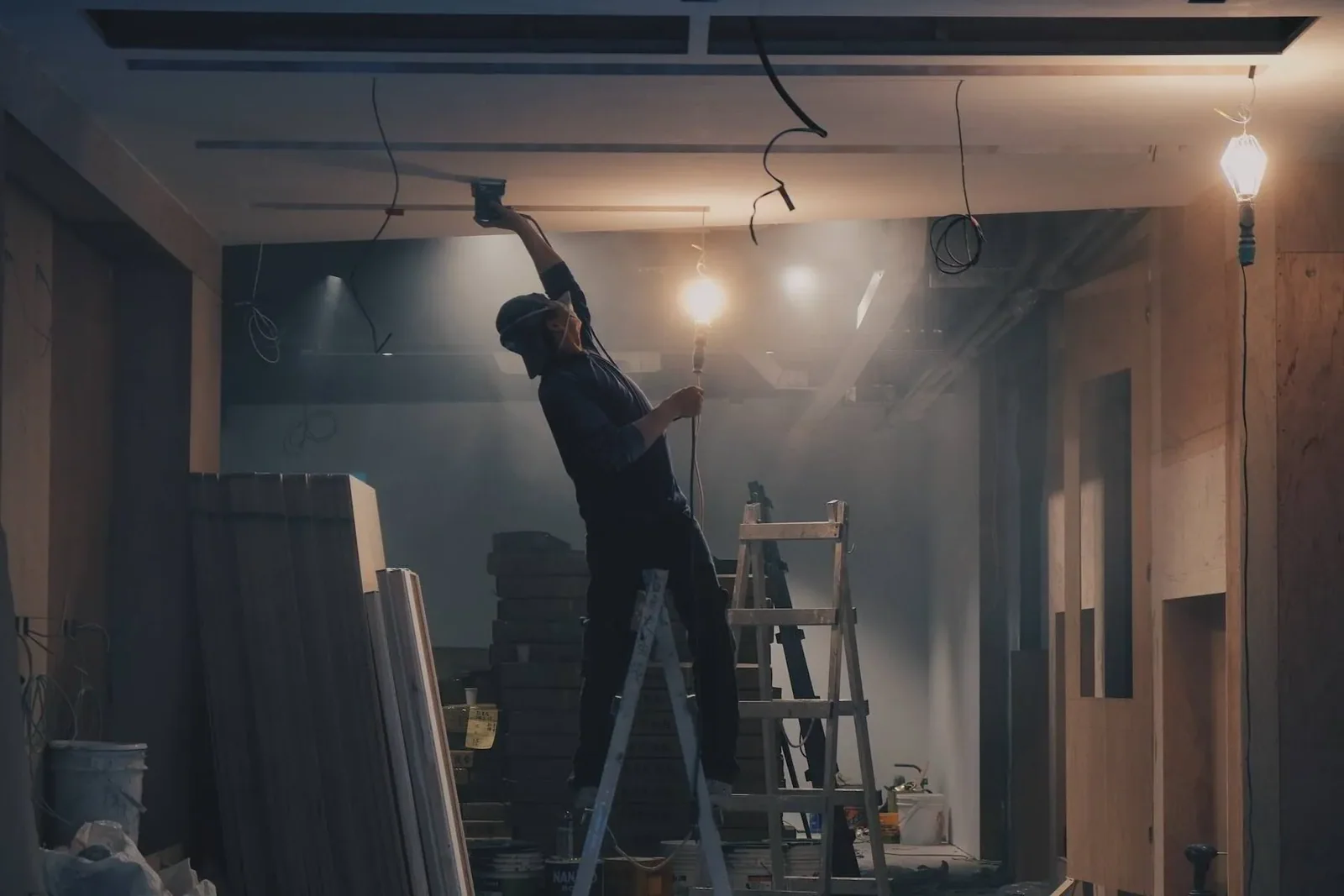 office construction in process